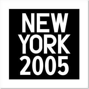 New York Birth Year Series: Modern Typography - New York 2005 Posters and Art